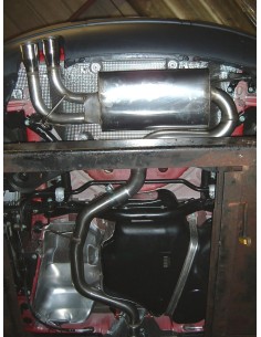 VW Golf 2,0TFSi GTi mk5 Milltek Sport 3" Cat-Back 2x 80 chrome GT utblås - Non-Resonated (mindre-dämpad) 2