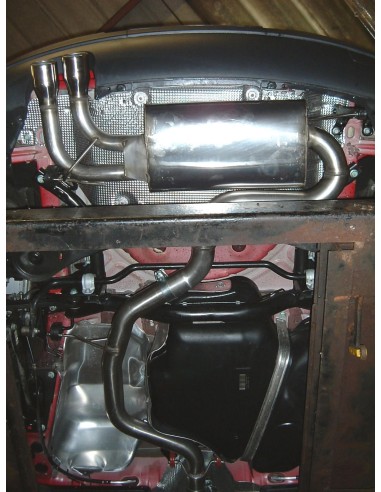 VW Golf 2,0TFSi GTi mk5 Milltek Sport 3" Cat-Back 2x 80 chrome GT utblås - Resonated (dämpad)