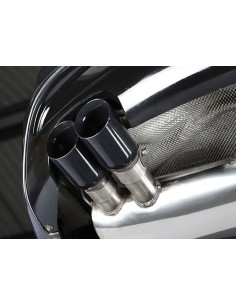 VW Golf 2,0TFSi GTi mk5 Milltek Sport 3" Cat-Back 2x 80 svarta GT utblås - Resonated (dämpad) 2