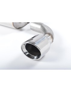 VW Golf R32 mk4 Milltek Sport Cat-Back 2x 100 chrome JET utblås - Resonated (dämpad) 2