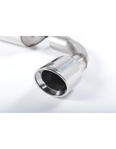VW Golf R32 mk4 Milltek Sport Cat-Back 2x 100 chrome JET utblås - Resonated (dämpad)