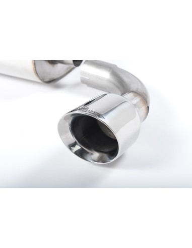 VW Golf R32 mk4 Milltek Sport Cat-Back 2x 100 chrome GT utblås - Non-Resonated (mindre-dämpad)