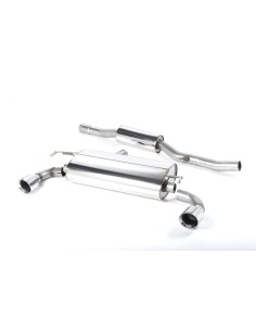 VW Golf R32 mk4 Milltek Sport Cat-Back 2x 100 chrome GT utblås - Resonated (dämpad)