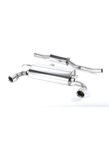 VW Golf R32 mk4 Milltek Sport Cat-Back 2x 100 chrome GT utblås - Resonated (dämpad)