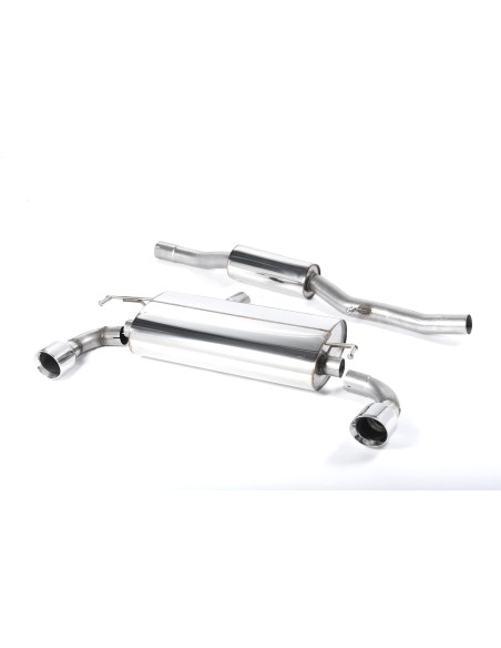 VW Golf R32 mk4 Milltek Sport Cat-Back 2x 100 chrome GT utblås - Resonated (dämpad)