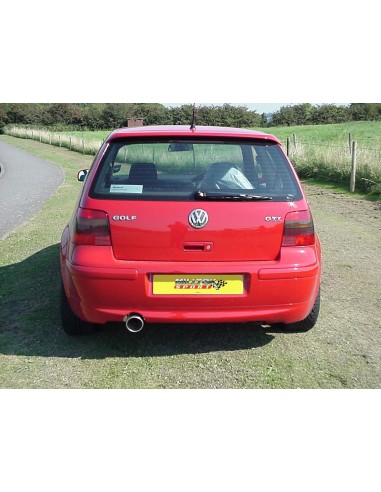 VW Golf 1,8T GTi (180hk) mk4 Milltek Sport Cat-Back 1x 100 chrome GT utblås - Resonated (dämpad)