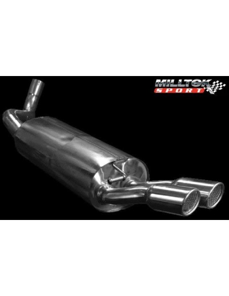 Seat Leon 1,8T 180hk Sport / Cupra Milltek Sport Cat-Back 2x 80 chrome GT utblås - Resonated (dämpad)