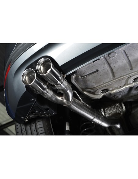 Seat Leon 2,0TDi 150hk 3 & 5 dörrars Milltek Sport Cat-Back 2x 80 chrome GT utblås - Non-Resonated (mindre-dämpad)