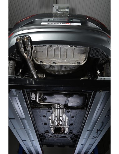 Seat Leon 2,0TDi 150hk 3 & 5 dörrars Milltek Sport Cat-Back 2x 80 chrome GT utblås - Non-Resonated (mindre-dämpad)