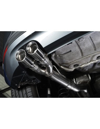 Seat Leon 2,0TDi 150hk 3 & 5 dörrars Milltek Sport Cat-Back 2x 80 chrome GT utblås - Resonated (dämpad)