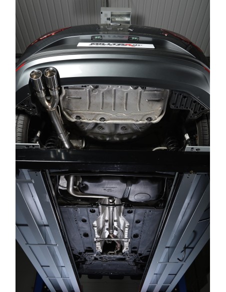 Seat Leon 2,0TDi 150hk 3 & 5 dörrars Milltek Sport Cat-Back 2x 80 chrome GT utblås - Resonated (dämpad)