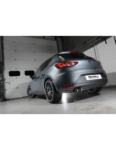 Seat Leon 2,0TDi 150hk 3 & 5 dörrars Milltek Sport Cat-Back 2x 80 chrome GT utblås - Resonated (dämpad)
