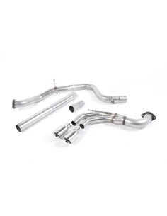 Seat Leon 2,0TDi 184hk 3 & 5 dörrars Milltek Sport Cat-Back 2x 80 chrome GT utblås - Resonated (dämpad)