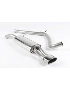 Seat Ibiza 1,8T Cupra Milltek Sport Cat-Back 1x chrome Ovalt utblås - Non-Resonated (mindre-dämpad)