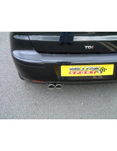 Seat Ibiza 1,9TDi Milltek Sport Cat-Back 2x 76,2 chrome JET utblås - Resonated (dämpad) 2