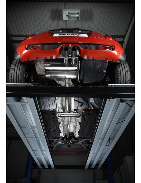 Mini Cooper S 2,0T F56 Milltek Sport Cat-Back 2x 90 svarta GT utblås - Resonated (dämpad)