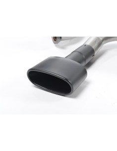 Seat Leon 2,0TFSi Cupra ST (kombi) Milltek Sport Cat-Back 2x 152x76 ovala svarta utblås - Non-Resonated (mindre-dämpad)