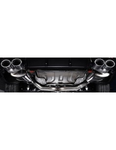 VW Golf R SportsCombi mk7 Milltek Sport 3" Cat-Back  avgassystem (använder original utblås i stötfångaren) - Non-Resonated (mind 2