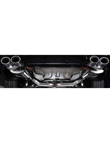 VW Golf R SportsCombi mk7 Milltek Sport 3" Cat-Back  avgassystem (använder original utblås i stötfångaren) - Non-Resonated (mind