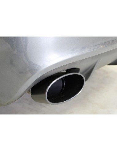 Audi RS6 5,0TFSi C6 Milltek Sport Cat-Back 2x svarta ovala utblås - Resonated (dämpad)