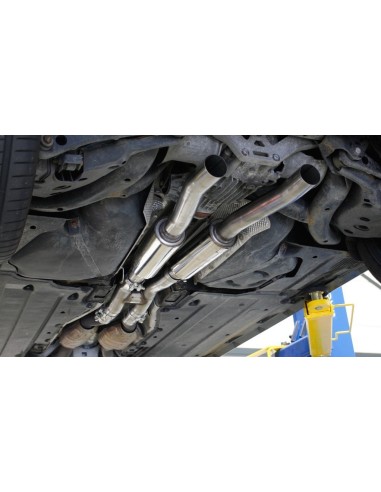 Audi RS6 5,0TFSi C6 Milltek Sport Cat-Back 2x chrome ovala utblås - Non-Resonated (mindre-dämpad)