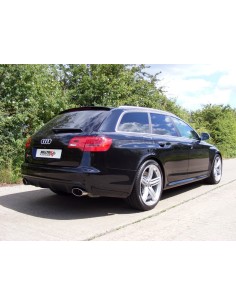 Audi RS6 5,0TFSi C6 Milltek Sport Cat-Back 2x chrome ovala utblås - Non-Resonated (mindre-dämpad)