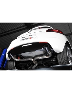 VW Scirocco 2,0TFSi R (Facelift) Milltek Sport 3" Cat-Back 2x ovala svarta utblås - Non-Resonated (mindre-dämpad)