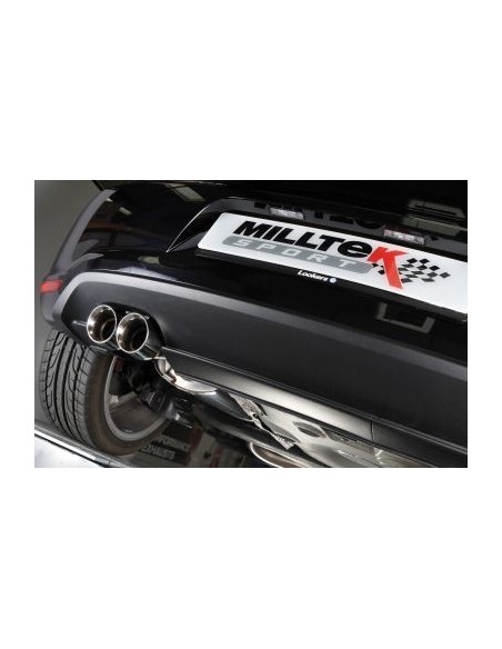 Audi A1 1,4TSi 122HK / 140HK Milltek Sport Cat-Back 2x GT80 Chrome utblås - Non-Resonated (mindre-dämpad)