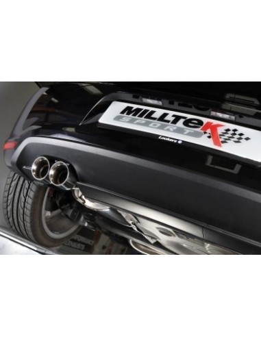 Audi A1 1,4TSi 122HK / 140HK Milltek Sport Cat-Back 2x GT80 Chrome utblås - Resonated (dämpad)