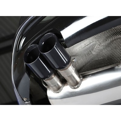 Audi A1 1,4TSi 122HK / 140HK Milltek Sport Cat-Back 2x GT80 Svarta utblås - Non-Resonated (mindre-dämpad)