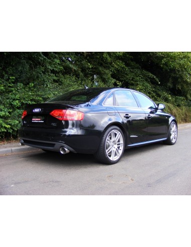 Audi A4 2,0TFSi S-line Automat B8 Milltek Sport Cat-Back 2x 100 chrome GT utblås - Resonated (dämpad)