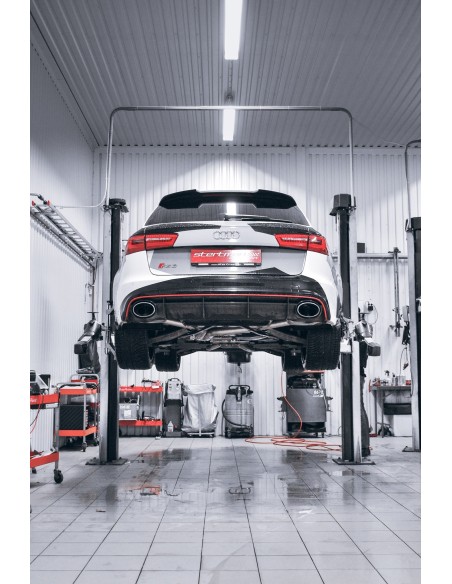 Audi RS6 4,0TFSi C7 Milltek Sport Turbo-Back avgassystem med 100cells racekatalysator använder original avgasventiler - Resonate
