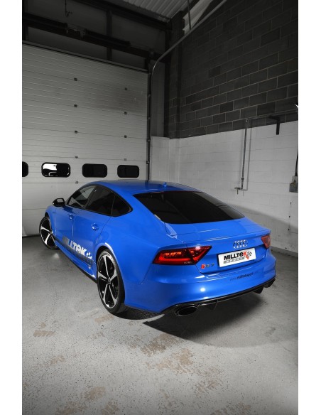 Audi RS7 4,0TFSi 4G Milltek Sport Turbo-Back avgassystem med 100cells racekatalysator använder original avgasventiler - Resonate