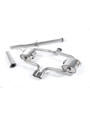 Mini Cooper S Cab R52 Milltek Sport Cat-Back 2x 76,2 chrome Special utblås - Resonated (dämpad)