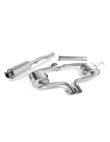 Mini Cooper S Cab R52 Milltek Sport Cat-Back 2x 76,2 chrome Special utblås - Resonated (dämpad)
