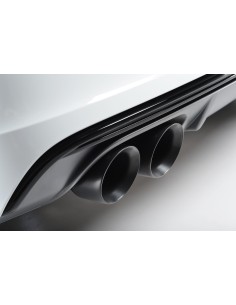VW Polo 1,8TFSi GTi Milltek Sport Cat-Back 2x GT80 Svarta utblås - Non-Resonated (mindre-dämpad)