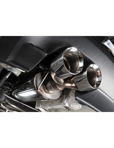 VW Polo 1,4TSi GTi Milltek Sport Cat-Back 2x GT80 Chrome utblås - Non-Resonated (mindre-dämpad)