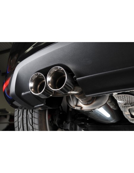 VW Polo 1,4TSi GTi Milltek Sport Cat-Back 2x GT80 Chrome utblås - Non-Resonated (mindre-dämpad)