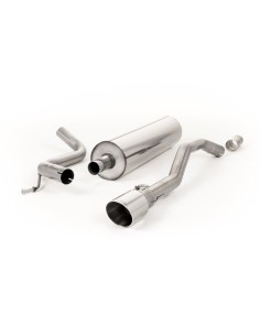 VW Up! 1.0TSi Milltek Sport Cat-Back 1x GT90 Chrome utblås - Non-Resonated (mindre-dämpad)