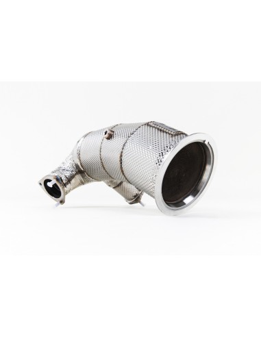 Audi S5 3,0TFSi B9 Milltek Sport Downpipe med 200cells HJS Racekatalysator (passar original Cat-Back) (EC Godkänt)