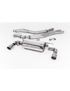 BMW M140i F20/F21 B58 Milltek Sport Cat-Back 2x 90 titan GT utblås med avgasventiler - Non-Resonated (mindre-dämpad)