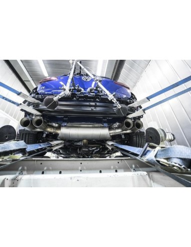 Volkswagen Golf R 3/5 dörrars mk7.5 Akrapovic Slip-On i titan med Titan utblås