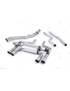 BMW M2 Competition S55 F87 Milltek Sport Från Partikelfilter och bakåt (måste kapas) 4x GT90 Chrome utblås med avgasventiler - N