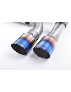 BMW M2 Competition S55 F87 Milltek Sport Från Partikelfilter och bakåt (måste kapas) 4x GT90 Brända titan utblås med avgasventil 2
