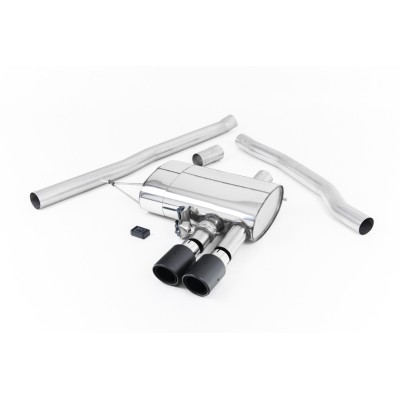 Mini Cooper S 2,0T F56 Milltek Sport Cat-Back 2x 90 kolfiber JET utblås med aktiva avgasventiler (styrs via Blåtand)