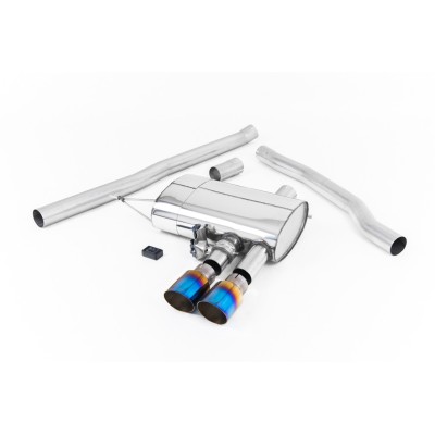 Mini Cooper S 2,0T F56 Milltek Sport Cat-Back 2x 90 brända titan GT utblås med aktiva avgasventiler (styrs via Blåtand)