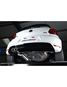 VW Polo 2,0TFSi R WRC Milltek Sport Cat-Back 2x GT80 Chrome utblås 2