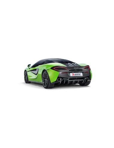 McLaren 540C Akrapovic Slip-On i Titan med kolfiber utblås