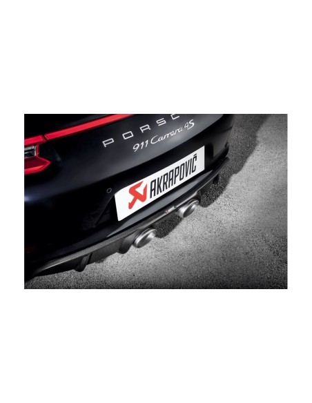 Porsche 991.2 3,0T Carrera / Carrera S Akrapovic Slip-on i Titan med Titan utblås