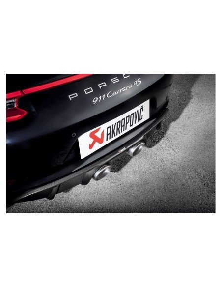 Porsche 991.2 3,0T Carrera / Carrera S Akrapovic kolfiber diffuser Matt